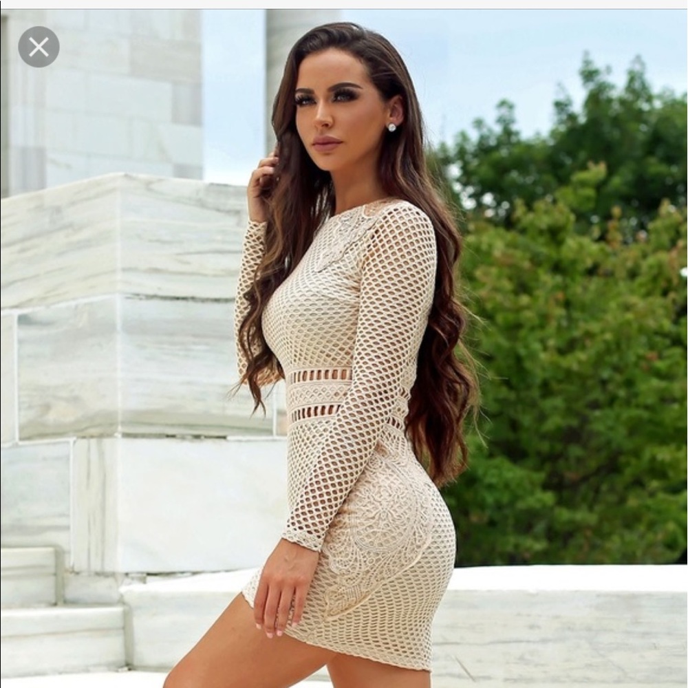 Carli Bybel by Missguided Crochet dress